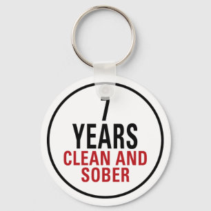 7 jaar Schone en Sober Sleutelhanger