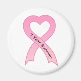 7 jaar Survivor roze lintmagneet Magneet