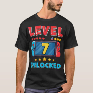 7 Jaar Verjaardag Decoratie Zoon Gamer Jongen 7Jr T-shirt