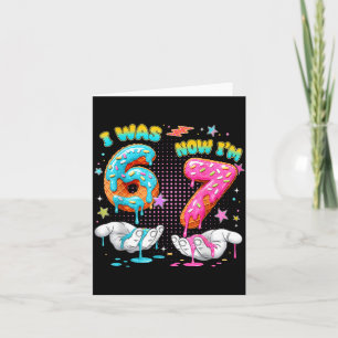 7 Jaar Verjaardag Grappig Ik Was 6 Nu Ben Ik 7 Jon Kaart
