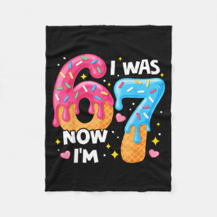 7 Jaar Verjaardag Ik Was 6 Nu Ben Ik 7 67 Grappig Fleece Deken