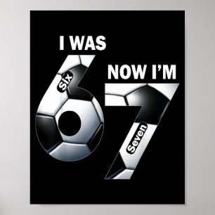 7 Jaar Verjaardag Ik Was 6 Nu Ben Ik 7 Grappige Ki Poster