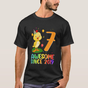 7 Jaar Verjaardag Kippenliefhebber Geweldig Sinds T-shirt