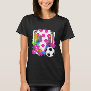 7 Jaar Verjaardag Meisje 7e Verjaardag Voetbal The T-shirt