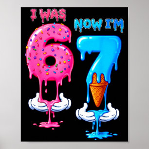 7 Jaar Verjaardag Was 6 Nu Ben Ik 7 Grappige 7e Ve Poster