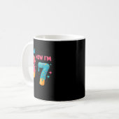 7 Jaar Verjaardagsshirt Was 6 Nu Ben Ik 7 67 Grapp Koffiemok (Voorkant links)