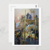 #7 Jan Milic van Kromeriz, Mucha Briefkaart (Voorkant / Achterkant)