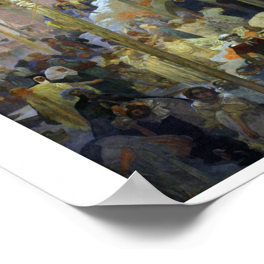 #7 Jan Milic van Kromeriz, Mucha Poster (Hoek)