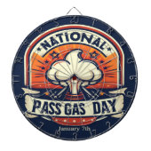 7 januari - Nationale Pass Gasdag Dartbord (Voorkant)