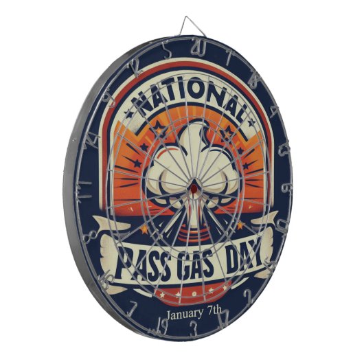 7 januari - Nationale Pass Gasdag Dartbord (Voorkant Links)