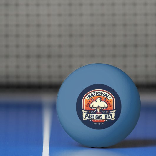 7 januari - Nationale Pass Gasdag Pingpongbal (Net)