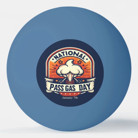 7 januari - Nationale Pass Gasdag Pingpongbal (Voorkant)