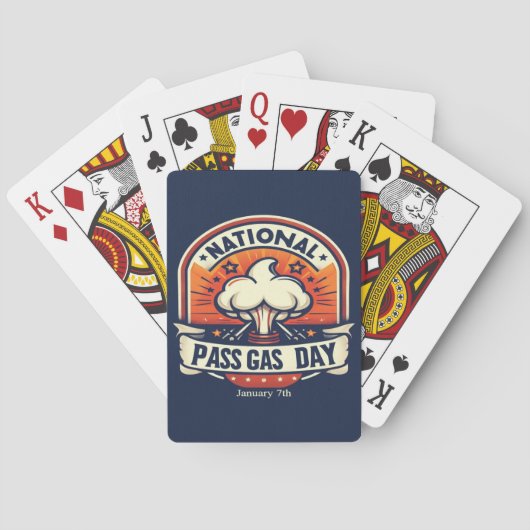 7 januari - Nationale Pass Gasdag Pokerkaarten (Achterkant)