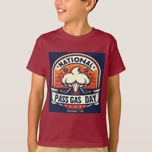7 januari - Nationale Pass Gasdag T-shirt (Voorkant)