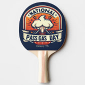 7 januari - Nationale Pass Gasdag Tafeltennisbatje (Achterkant)