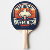7 januari - Nationale Pass Gasdag Tafeltennisbatje (Voorkant)
