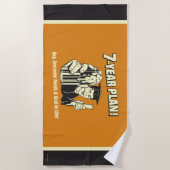 7-jarenplan: iedereen heeft een doel nodig strandlaken (Voorkant)