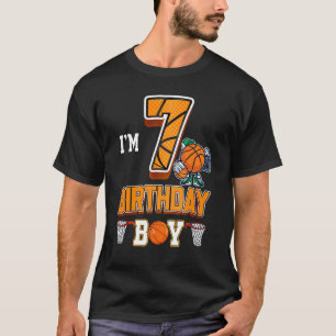 7-jarige Basketball Boy 7-jarige Kinderen T-shirt