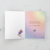 7-jarige leeftijd, verjaardagskaart voor bloemenfe kaart (Binnen)