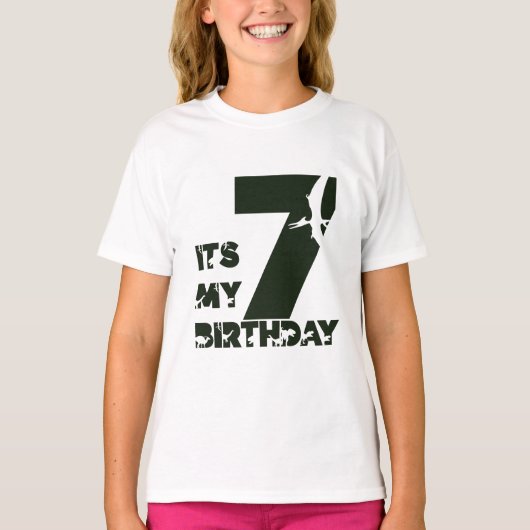 7-jarige verjaardag t-shirt (Voorkant)
