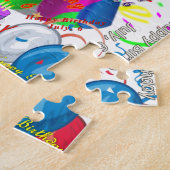 7 juli, 6 september Jigzaag Puzzle Legpuzzel (Zijkant)