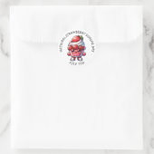 7 juli is Nationale Strawberry Sundae Dag Ronde Sticker (Tas)