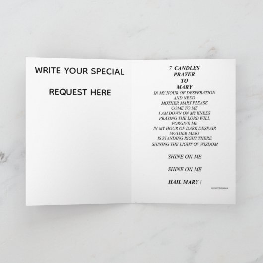 7 KAARSGEBED KAART (Binnen)