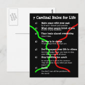 7 Kardinale regels voor LIFE Briefkaart (Voorkant / Achterkant)