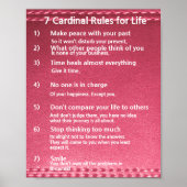 7 Kardinale regels voor LIFE Poster (Voorkant)