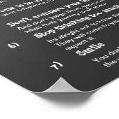 7 Kardinale regels voor LIFE Poster (Hoek)