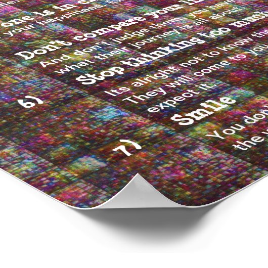 7 Kardinale regels voor LIFE Poster (Hoek)