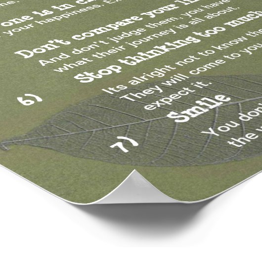 7 Kardinale regels voor LIFE Poster (Hoek)