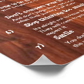 7 Kardinale regels voor LIFE Poster (Hoek)