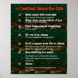 7 Kardinale regels voor LIFE Poster