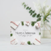 7 kerst feestdagenkaart (Staand voorkant)