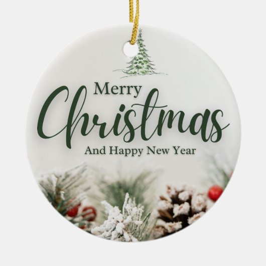 7 kerst keramisch ornament (Voorkant)