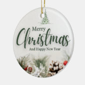 7 kerst keramisch ornament (Links)