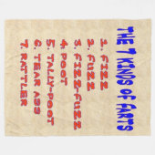 7 KINDS FARTS Fleece Blanket (Voorkant (Horizontaal))