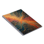 7-kleurig patroon spiraalplanner Notitieboek (Rechterzijde)