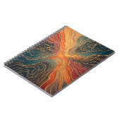 7-kleurig patroon spiraalplanner Notitieboek (Linkerzijde)