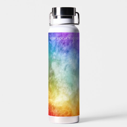 7 Koolraanmantra regenboogvet Waterfles (Achterkant)