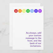 7 kras in een horizontale lijn kaart (Voorkant / Achterkant)