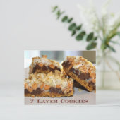 7 Layer Cookies Recipe Card Briefkaart (Staand voorkant)