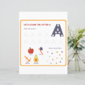 7 Learn To Spell Letter A Teacher Home Schooling (Staand voorkant)