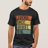 7 Legende sinds augustus 2016 7th T-shirt (Voorkant)