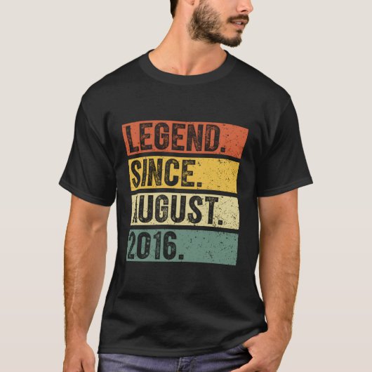 7 Legende sinds augustus 2016 7th T-shirt (Voorkant)
