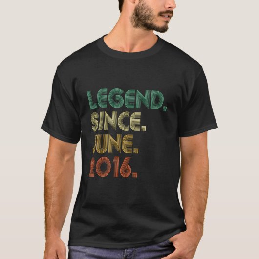 7 Legende Sinds Juni 2016 7e T-shirt (Voorkant)