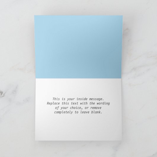 7 Letter-naam Happy Birthday-kaart Kaart (Binnen)