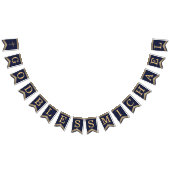 7 Letters Blauw Goud God zegene de doop communie Vlaggetjes (Alle)