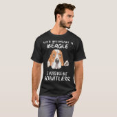 7 Leven Zonder Een Beagle T-shirt (Voorkant volledig)